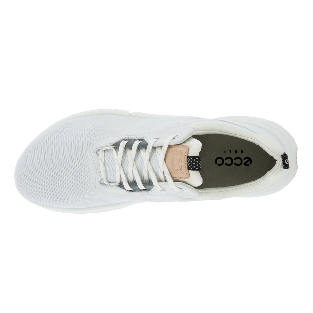 Womens Golf Shoes - ECCO Biom H4 - White - 0354RCUBY